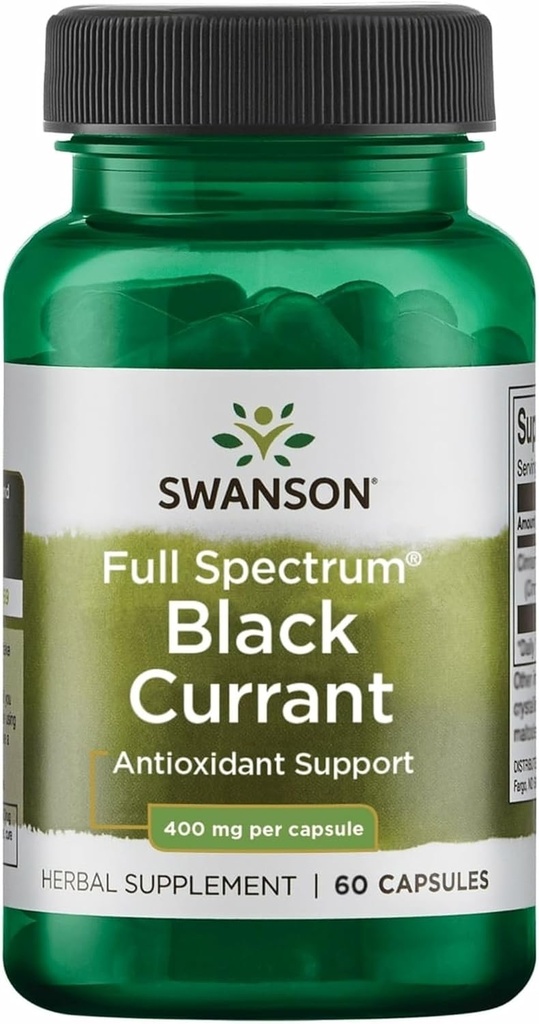 Swanson Full Spectrum Black Currant 400 miligramů 60 Kapsle