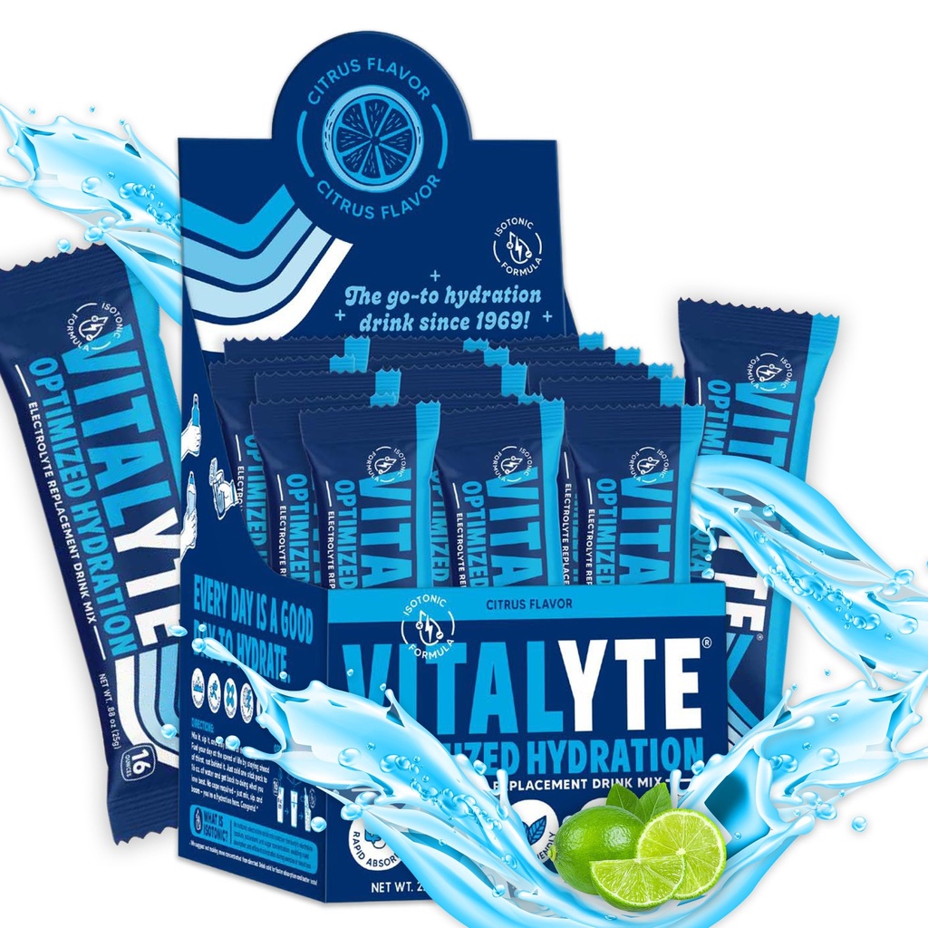 Vitalyte Electrolytes Packets Izotonický sportovní nápoj 124; Electrolytes Powder Packets Sports Nutrition Electrolyte Náhradní nápoje Dehydratace Relief Packets
