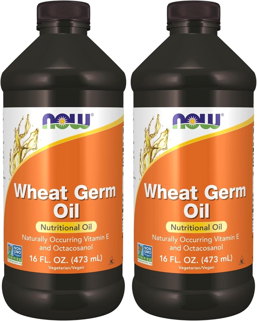 Nyní doplňky, Pšeničný Germ olej s esenciální mastné kyseliny (EFA), Nutritional Oil, 16-Ounce (Balení po 2)