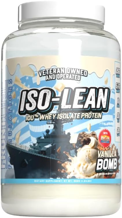 Isolean, 100% syrovátkový izolát, rychlá absorpce, Iso Lean, nízký cukr, Maximalizovat zotavení, 25 Grams per Serving, Veteren vlastněné a provozované (28 Služeb, Vanilla Bean)