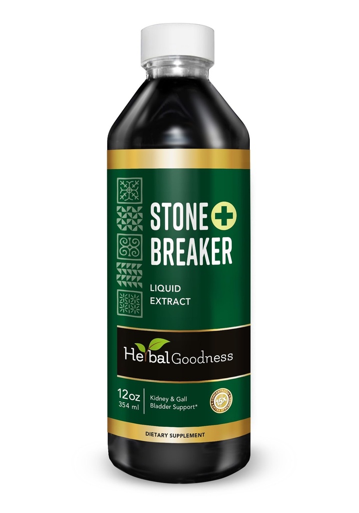 Bylinný kámen dobra Breaker - Organic Chanca Piedra Stone Ledney Breaker a Disolver s žlučník Čistota pro ledviny a žlučník Crystal Flush (12.00 Fl Oz (balení po 1))
