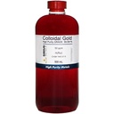 Pravé koloidní zlato - 50 ppm - 99.99 +% čistota - 500 ml (16.9 Fl Oz) v čisté plastové lahvičce bez BPA- Made in USA