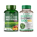 Zdravé Wellness All Food Multivitamin pro ženy - Natural Multi Vitamíny, Minerály, Organic Extracts Digestive Enzymes 1000MG Bundle