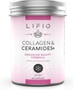 Kolagen & Ceramidy +, Vylepšená formule krásy s Astaxanthin & Biotin, Vitamin A, B2, B3, B12, C & D Promotes Skin Hydration & Elasticity, Non- GMO, Gluten- Free, Soy- Free, 60 Kapsle