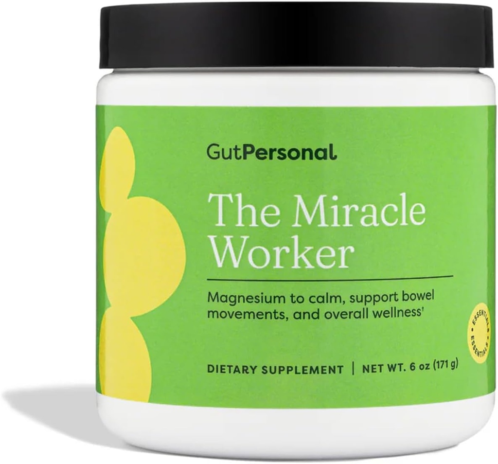 Miracle Worker Magnesium Glycinát Prášek pro spánek - Chelated Magnesium Drink Supplement Powers Reduction Napomáhá snížit stres & Regularitu při uvolňování svalové křeče s jahodovou příchutí - 30 Služební