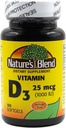 Nature 's Blend Vitamin D3 25 MCG (1000 IU)