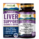Detox a opravy jater - 28- in-1 Podpora jater - Tloušťka mléčného pampelišky NAC Alpha Lipoic Acid Artichode & Reishi Chaga Turkey Tail Mushroom - Active Jaterní doplněk, 1540mg (60 Kapsle)