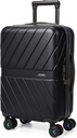 BAGSMART Carry On Bags 22x14x9 Airline Schváleno s TSA Lock, 1OO% Polykarbonát Hardside zavazadla s otočným kol, odolné tvrdé Shell Carry on Suitcase 20 palců černá