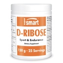Supersmart - D- Ribose Powder (Natural Sugar) 6gm per Day - ATP Syntéza & Production - Universal Fuel for Energy Found 124; Non- GMO & Gluten Free - 150 g