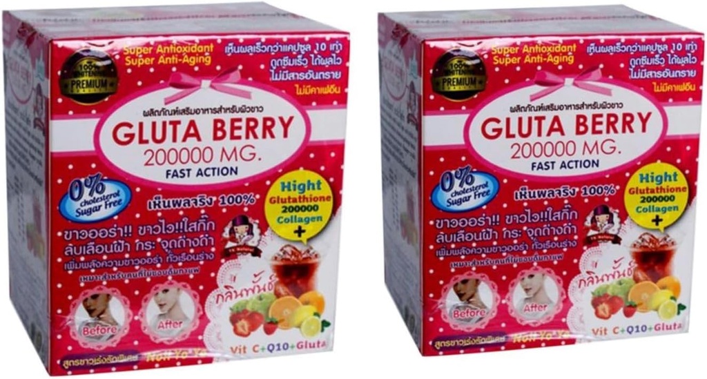 2 krabice Gluta Berry Glutathione a kolagen Drink Punch