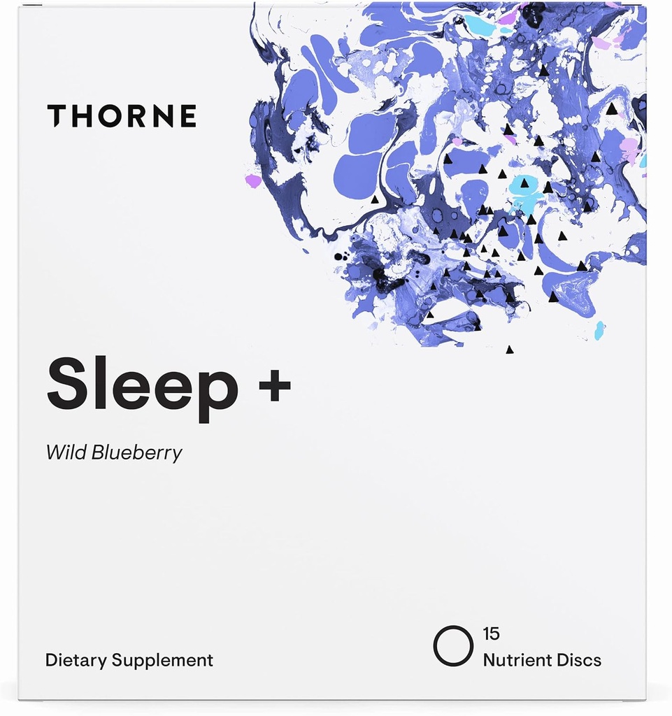 THORNE Sleep + Rozpustný doplněk Disk - Heřmánek, L- Theanin a melatonin pro hluboký, klidný spánek - 15 Služeb
