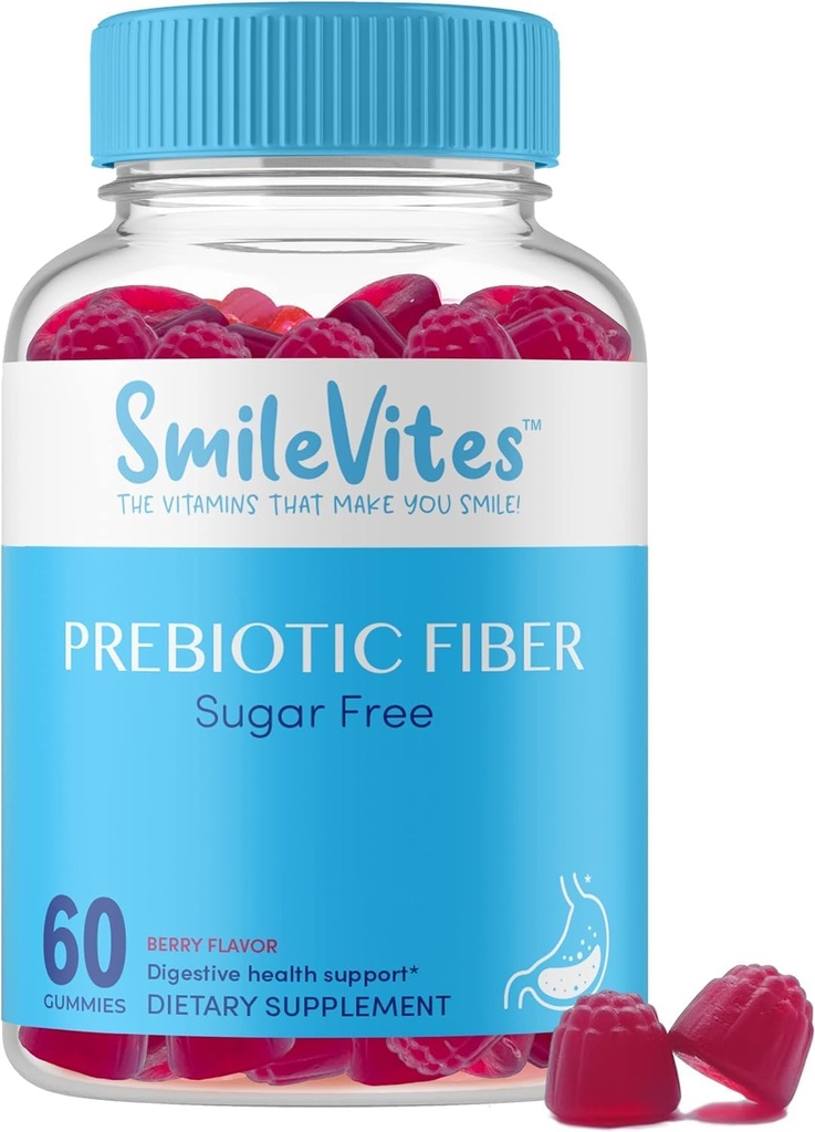Prebiotická vláknina pro stravitelné zdraví 124; Podporuje Gut Bacteria & Digestive Regularity CLAS124; Vegan, Keto, Kosher CLAS124; Gluten- Free, Non- GMO, Plant- Based CLAS124; Natural Berry Flavor CLAS124; 60 Count