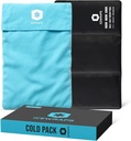 ICEWRAPS 12 "x21" Extra velký opakovaně použitelný ledový balíček s měkkým Fabric Cover - Víceúčelové flexibilní studené terapie Clay ledové balíčky pro kolena a záda, a Chronická bolest, nastavitelné studené balení