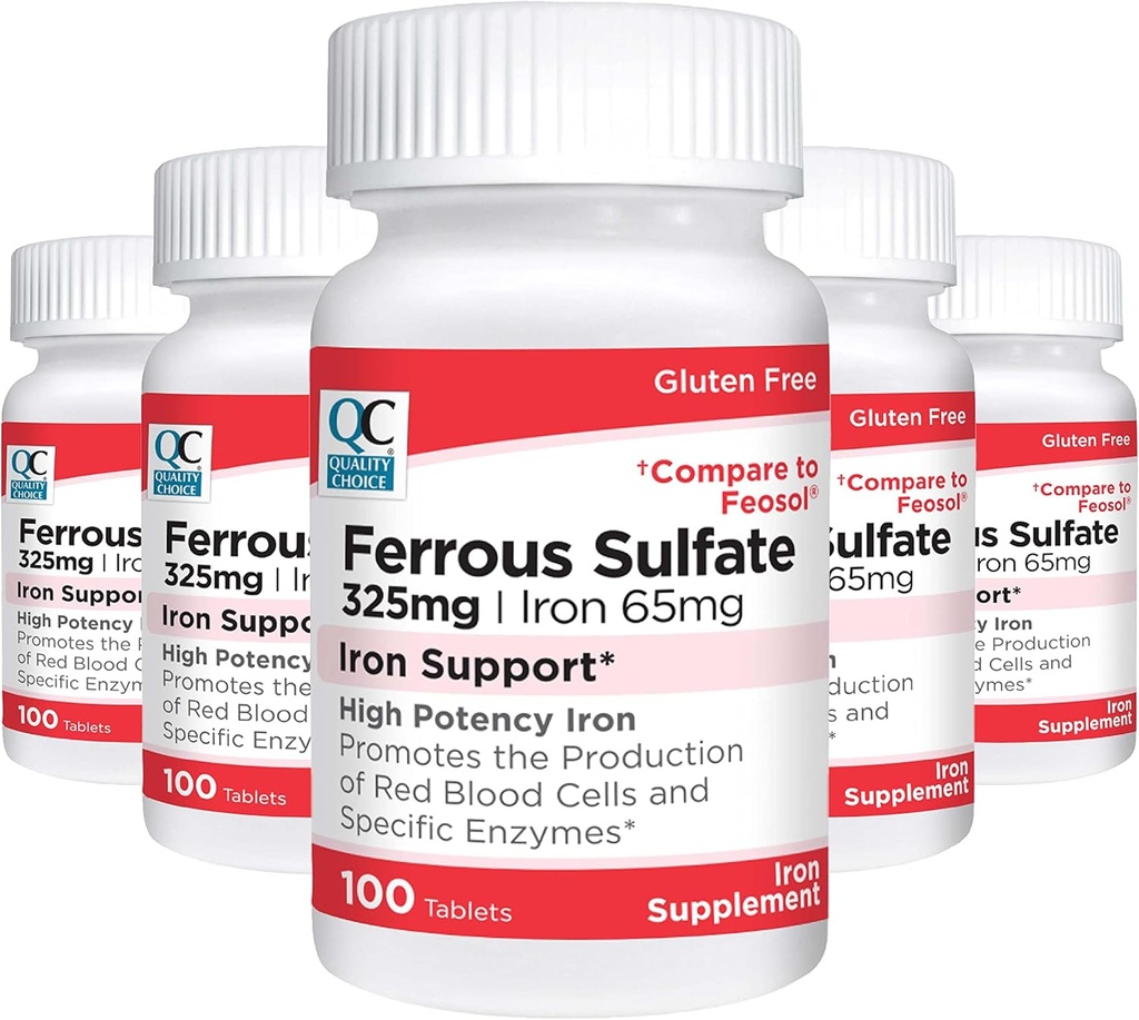 Quality Choice Iron 65 mg (325 mg sulfát železitý)