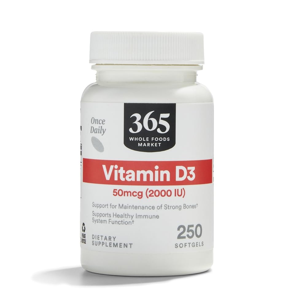 Podle Whole Foods Market, Vitamin D3 2000 IU, 250 ct