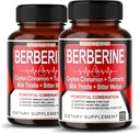 8 v 1 Dodatek Berberine - Per Capsule Provides - Podpora trávení, imunita - s Cejlon Skořice, Mléko Thistle, Turmeric, Hořlavé Melon
