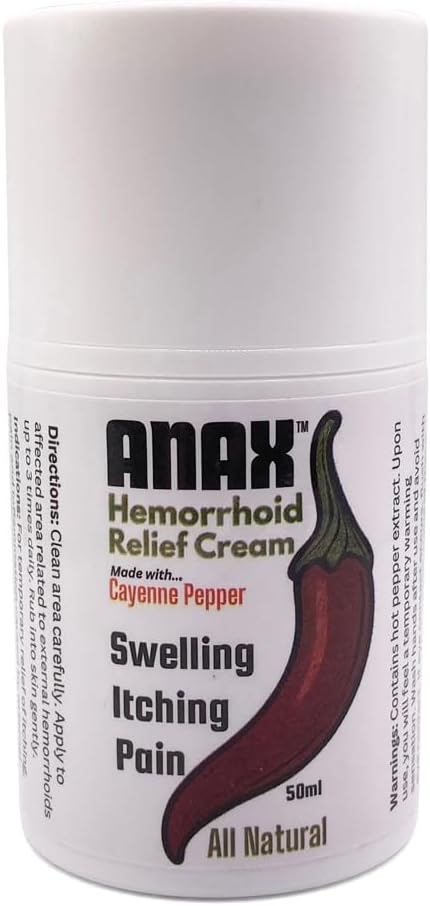 Anax Natural Hot Pepper Cream Pomáhá při nasírání, bolesti a zánětu spojitosti s hemoroidy