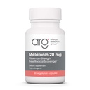 Alergie Výzkumná skupina Melatonin 20mg - čistý melatonin, Extra síla pro dospělé, spánková pomoc, vysoká dávka, Vegetariánské kapsle - 60 Počet