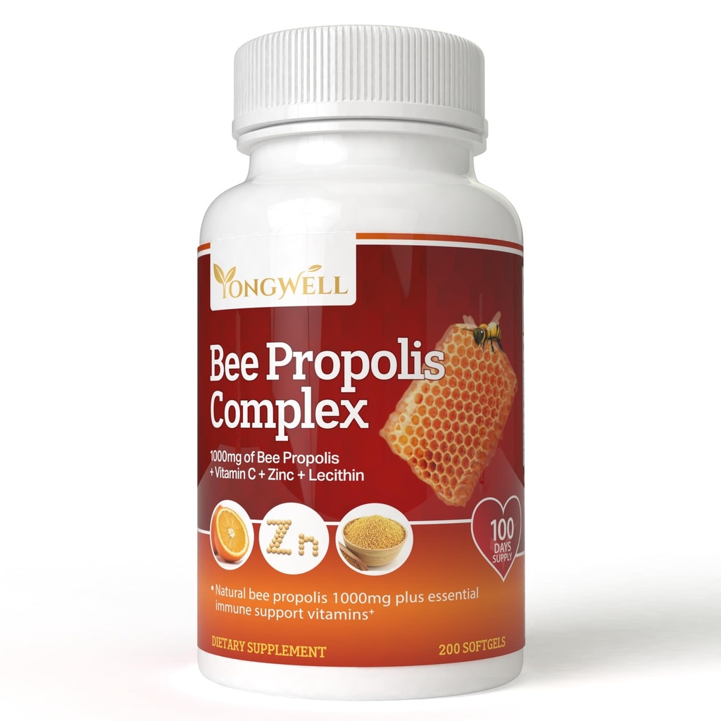 Komplex Super Bee Propolis s vitaminem C, zinkem a lecitinem (200 tobolek)