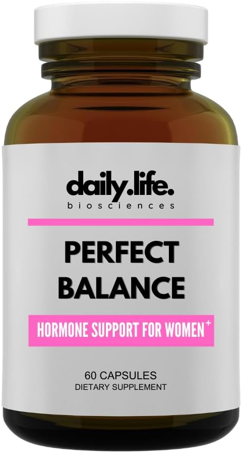 Perfect Balance: Dámské Hormon Dodatek - Přírodní podpora pro PMS, Menopauza, Perimenopauza, PMDD
