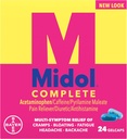 Midol Menstural Kompletní, Gelcaps, 24 ct