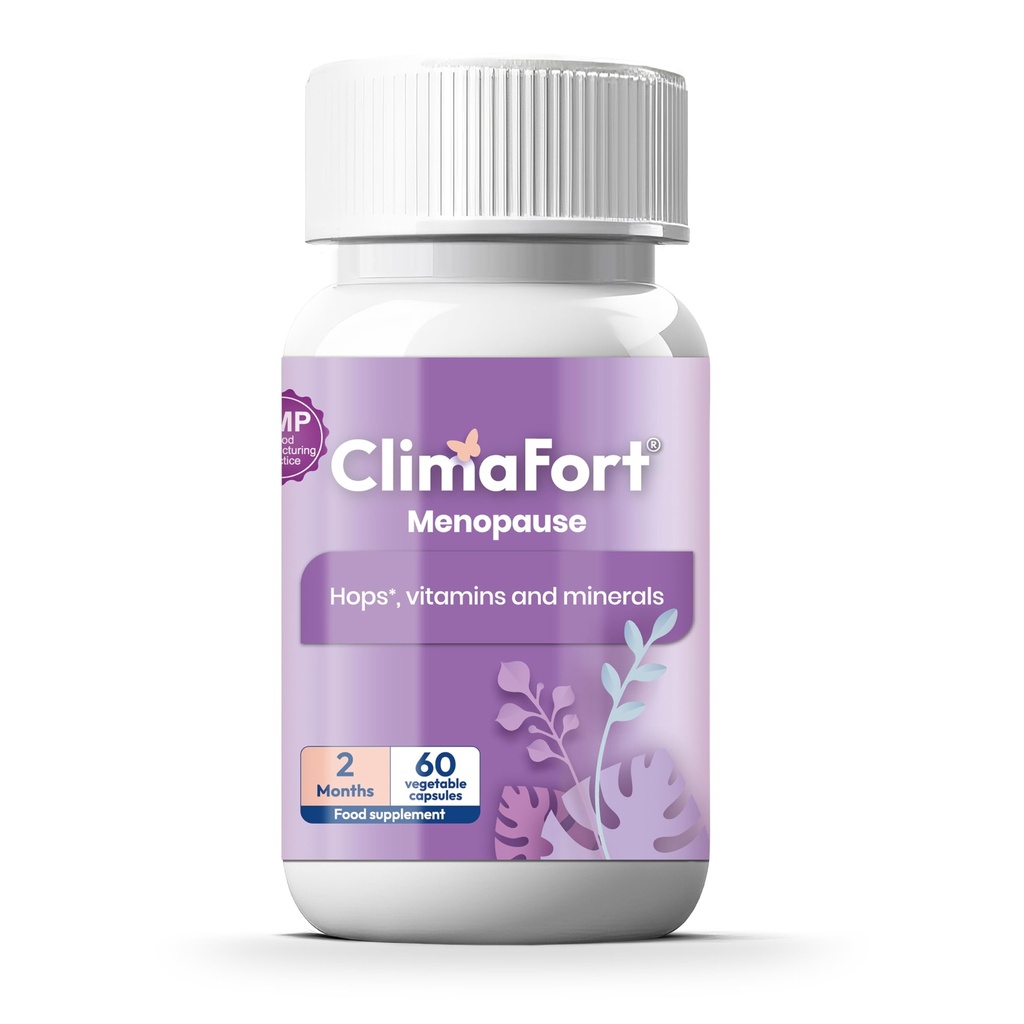 Climafort 60 Day Supply 124; Menopauza Relief pilulky 124; Přírodní pomoc pro návaly horka, noční poty, Mood Swings & Hormon Balance 124; Chmel, Vitamíny, a Minerály 124; 1 kapsle denně