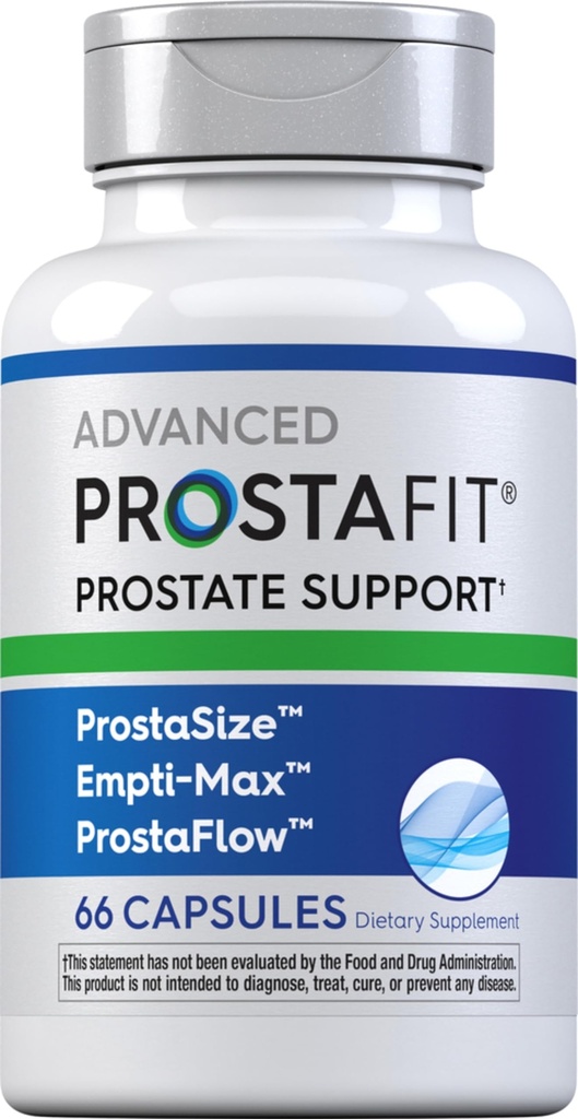 Piping Rock ProstaFit Advanced Prostate Support * CLAS124; Zdravotní dodatek pro muže CLAS124; Bylinný komplex s pilou Palmetto, dýňové semeno, zinek, Plus štípající kopřivka extrakt 124; 66 Kapsle CLAS124; Laboratorní testování