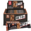 MET- Rx Big 100 kolosální proteinové bary, Velké jako zdravé jídlo náhrady, Snack, a pomoc podporovat energii, arašídové máslo Pretzel, S vitamínem A, vitamin C, a zink, 100 g, (Balení 9)