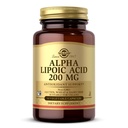 Solgar Alpha Lipoic Acid 200 mg, 50 Zeleninové kapsle - Antioxidant Support - Pomáhá Recycle Glutathione, Vitamin C & E, CoQ-10 - Non- GMO, Vegan, Gluten Free, Dairy Free, Kosher - 50 Služeb