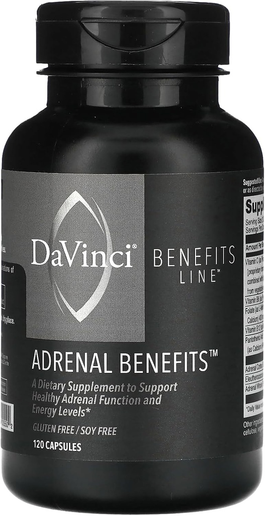 Výhody Line, Adrenal Výhody, 120 Kapsle, Davinci Laboratories of Vermont