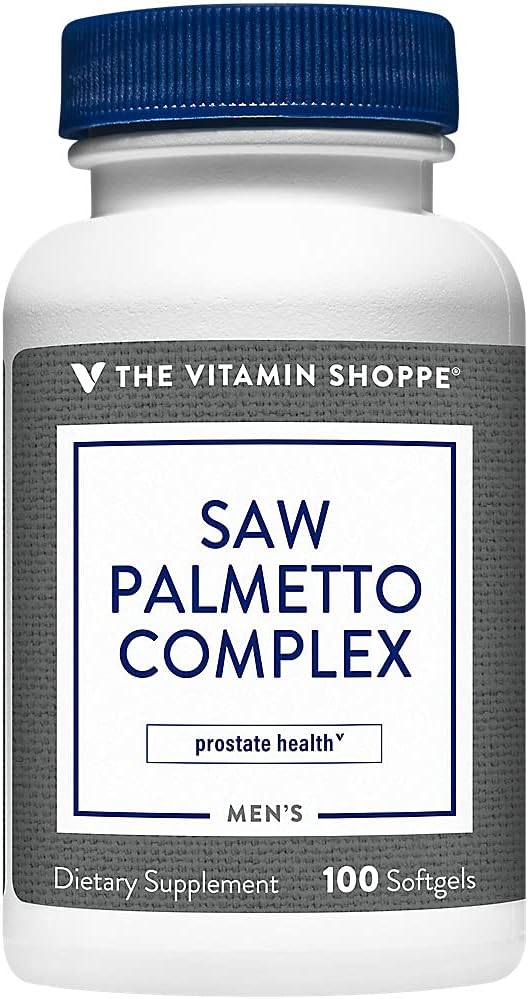 Saw Palmetto Complex 160mg - Doplněk pro zdraví prostaty, snadno polykat (100 Softgels) od The Vitamin Shoppe
