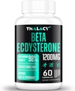 1200MG Beta Ecdysterone Dodatek, 98% Maximální čistota Ecdysterone Doplňky pro Lean Muscle Mass, Atletická výkonnost & Síla, 60 Kapsle