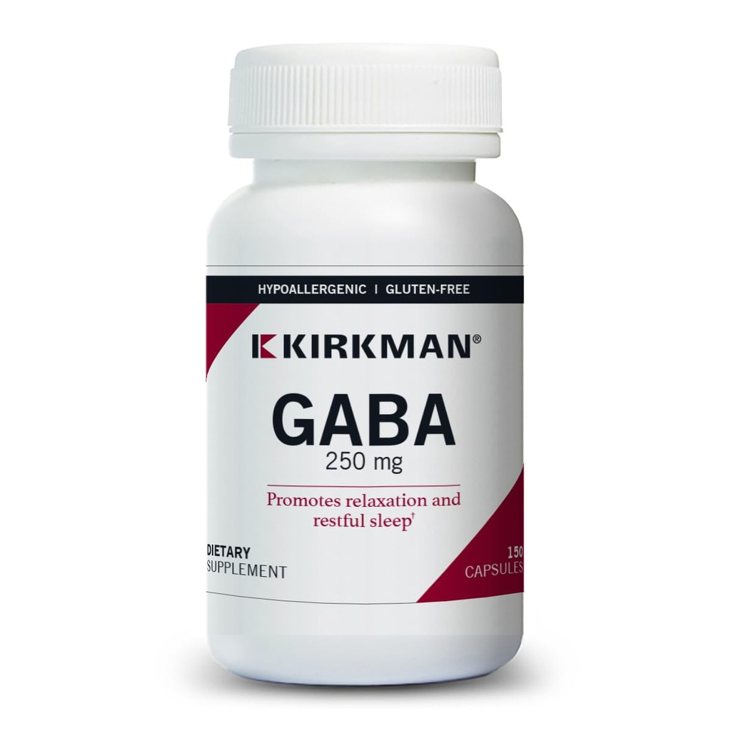 Kirkman GABA 250 mg - hypoalergenní, 150 tobolek