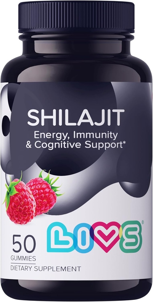 Shilajit Gummies pro muže a ženy 124; 10000mg Pure Himalayan Shilajit Gold with Fulvic Acid, 85 + Minerály & Ashwagandha 124; Energy Gummies pro ženy a muže 124; Natural Stamina, Focus & Vitality Support -50 Ct