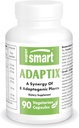 Supersmart Adaptix (Advanced Formule) - 8- in-1 Plant Extracts - Adaptogen Byliny s Ashwagandha, Astragalus, Ginseng, Reishi Côte 124; Non- GMO & Gluten Free - 90 Vegetariánské kapsle
