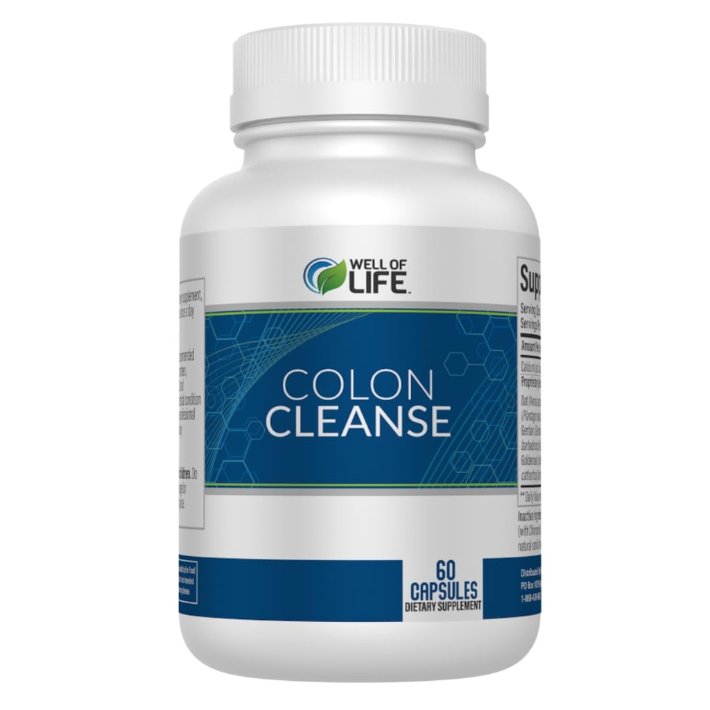 Colon Cleanse: Aloe Vera, Cascara Sagrada, Rhubarb Root, Bentonit. Pomáhá v trávení, pomáhá zmírnit zácpu. 700mg 1 500; 60 Vegetariánských kapslí. Vegan, Non- GMO. USA- Made.