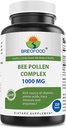 Brieofood Bee Pollen Complex 1000 mg 120 tablet - Vyrobeno s Bee Pollen, Bee Propolis, & Royal Jelly Powder