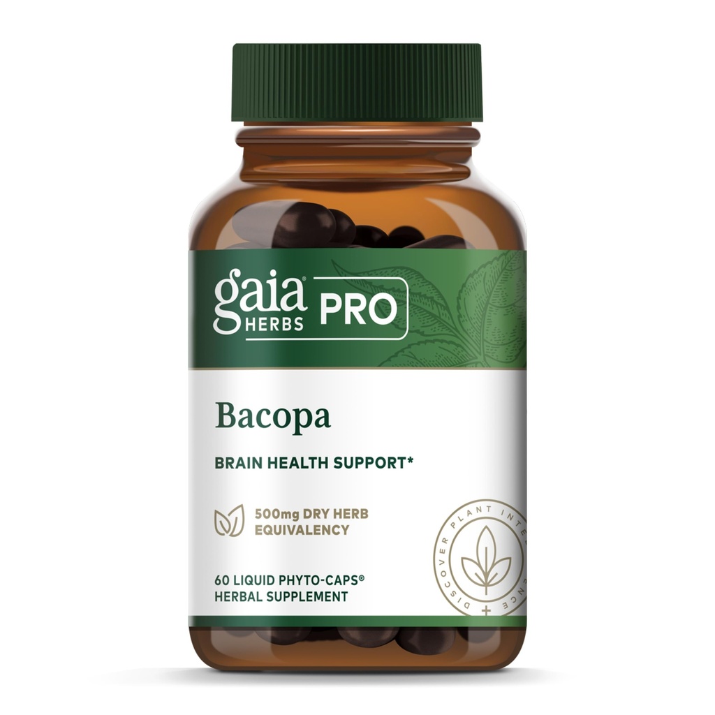 FAIA HERBS PRO Bacopa - Brain Health & Nootropic Support - 60 Liquid Phyto- Caps (30 Serving)