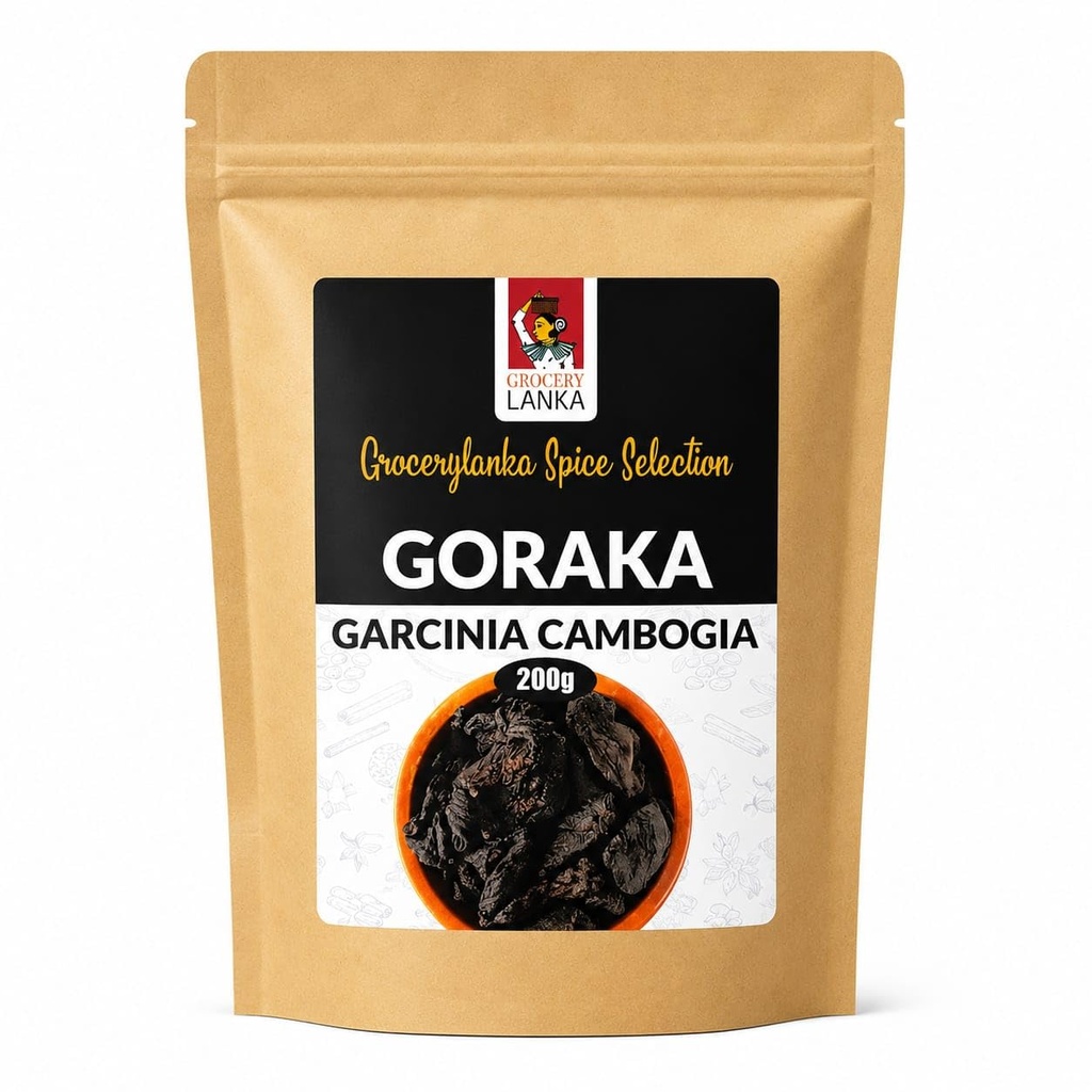 Goraka 200g (7oz), Sušená Garcinia cambogia, přírodní potravina Suring Agent CLAS124; Malabar Tamarind CLAS124; Kudamppuli