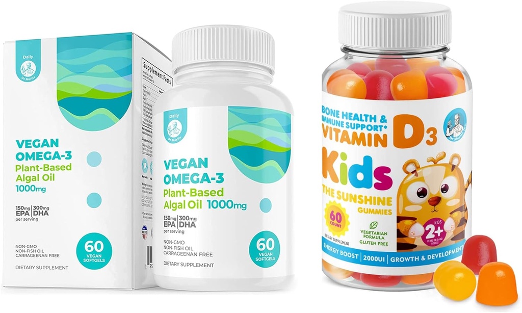 Dr. MORITZ Vitamin D Gummie pro děti a dospělé a Vegan Omega 3