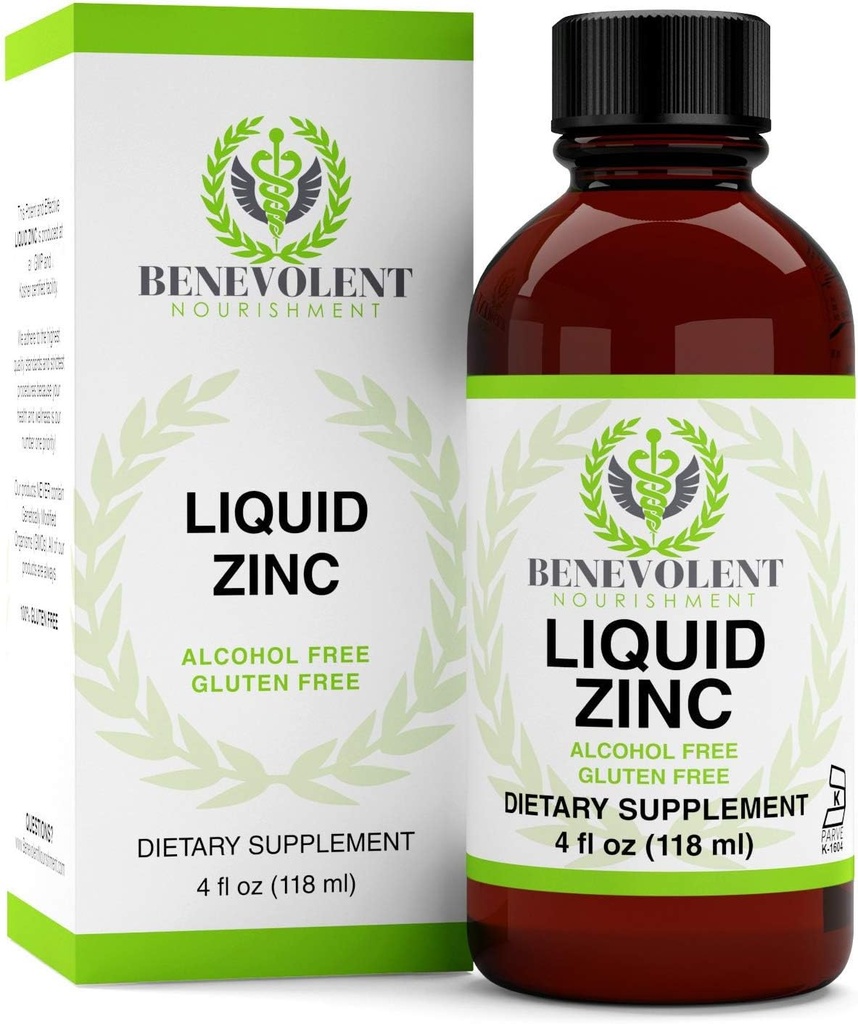 Zinek dodatek s Organic Elderberry Ovoce & Byliny - Potent a efektivní tekuté dietní dodatek pro celou rodinu - 100% alkohol & gluten zdarma - Non GMO Formule. Velká 4oz láhev.