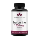 Luma Nutrition Berberine dodatek - Berberine HCL 1200mg Per Serving - Vegan, gluten zdarma, Non- GMO - 60 Kapsle