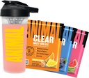 Animal Clear Whey Protein Isolate Sampler Pack & Shaker Bottle - Delicious Juicy 20g Protein, Watermeloun Limeade, Blueberry Acai, Ananas Orange, 3 Jednorázové-servírovací balíčky