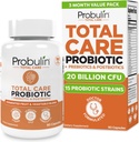 Probiotický dodatek pro celkovou péči, denní gut, trávicí, a imunitní zdraví Probiotika Kapsle pro muže a ženy, 20 miliard CFU, Vegan, 90 Počítací láhev