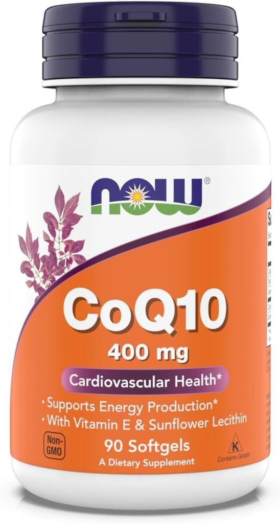 Doplňky stravy CoQ10 400 mg, léková forma, AllTrans Form Produced by Fermentation, 90 Softgels