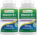Nejlepší naturals Vitamin B1 jako thiamin Mononitrát 100 mg 120 tablet (120 Počet (balení po 2))