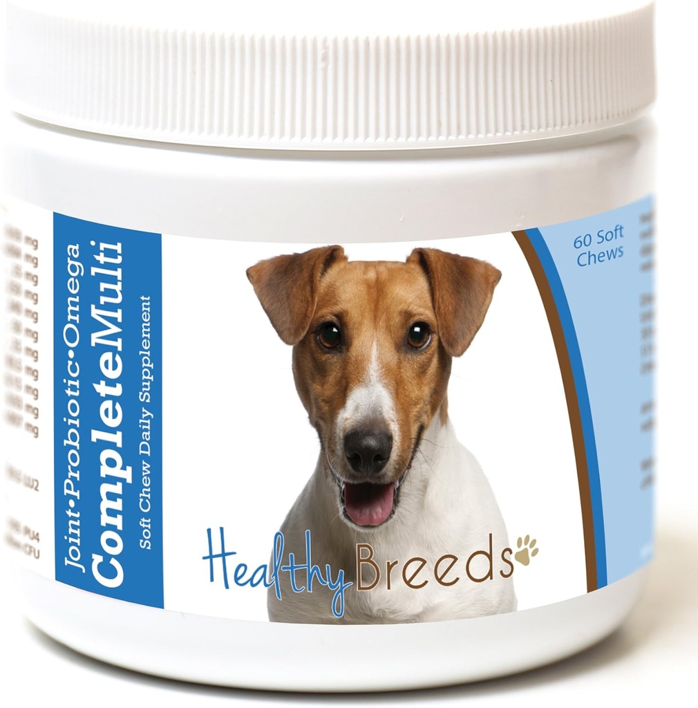 Zdravé plemeno Jack Russell teriér vše v jednom multivitamin měkký žvýkání 60 Počet