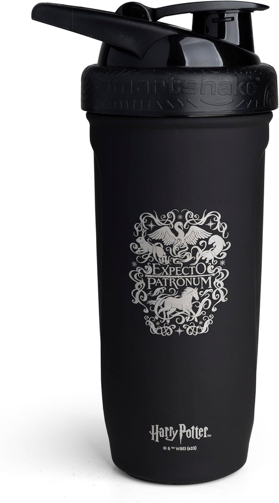 Smartshake Reforce Nerezová ocel Harry Potter Expecto Patronum Style Lahvička (900 ML / 30oz) Duševní 124; Lehký odpor Sportovní třepačka Lahvička s měkkým Lid Dutch 124; Leakproof, BPA Free & DEHP zdarma