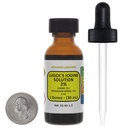 Lugol 's jód / 2% Solution / 1 Oz in an Amber Glass Bottle / Free Dropper