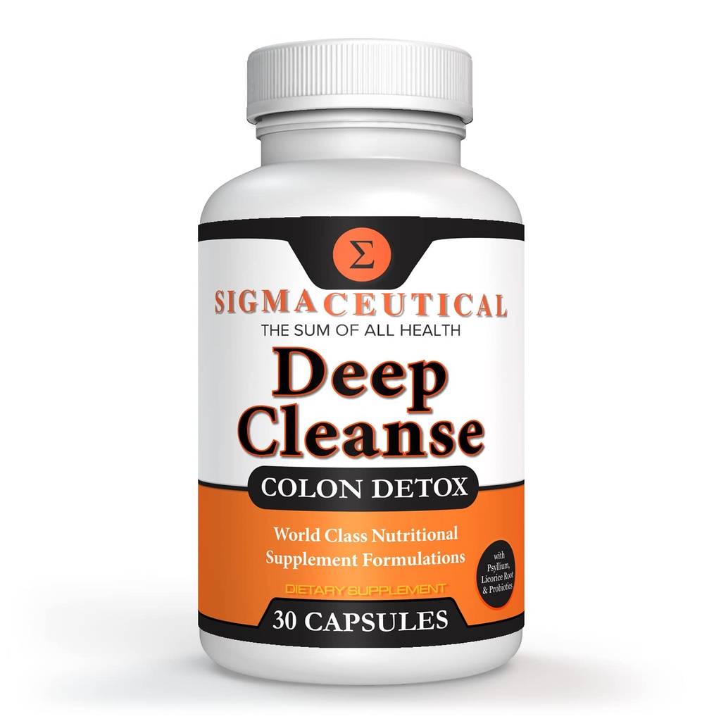 1 den Colon Cleanse - Detox Cleanse - Bowel Cleanse & Laxative - Bowel Detox - Colon Cleanser & Detox - 30 Kapsle